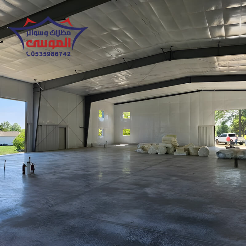 أسعار مستودع ساندوتش بانل مؤسسة مظلات وسواتر وهناجر الموسى