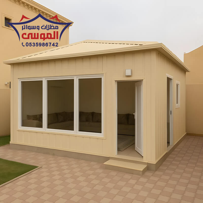 تركيب مجالس ساندوتش بانل مؤسسة مظلات وسواتر الموسى