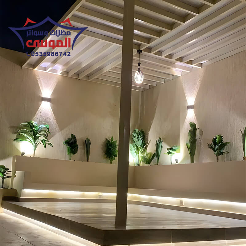 برجولة باضاءة ليلية